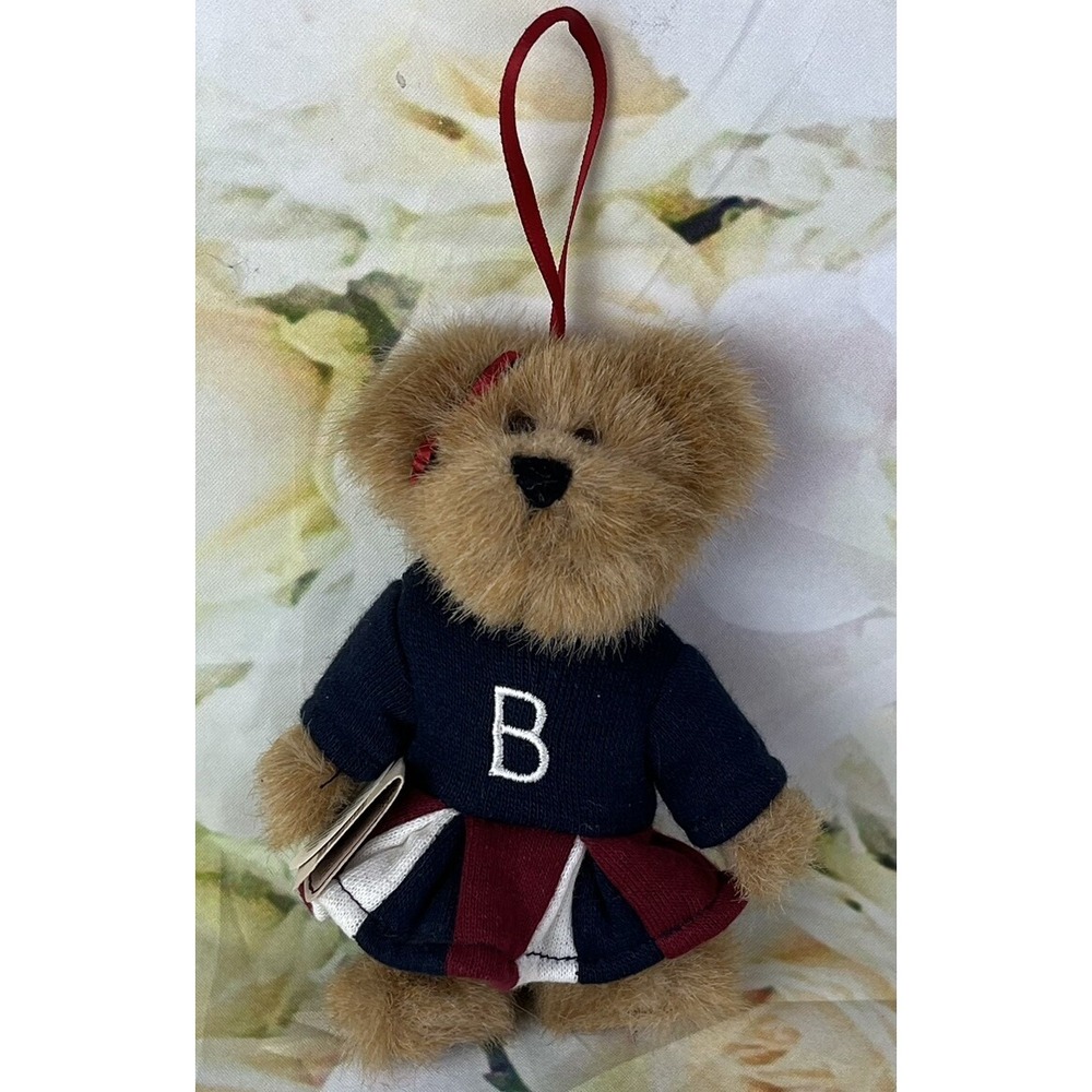 Boyds Bear Sweater Ornament Plush Cheerleader Uniform Perky B Rally 2000 w/ Tags